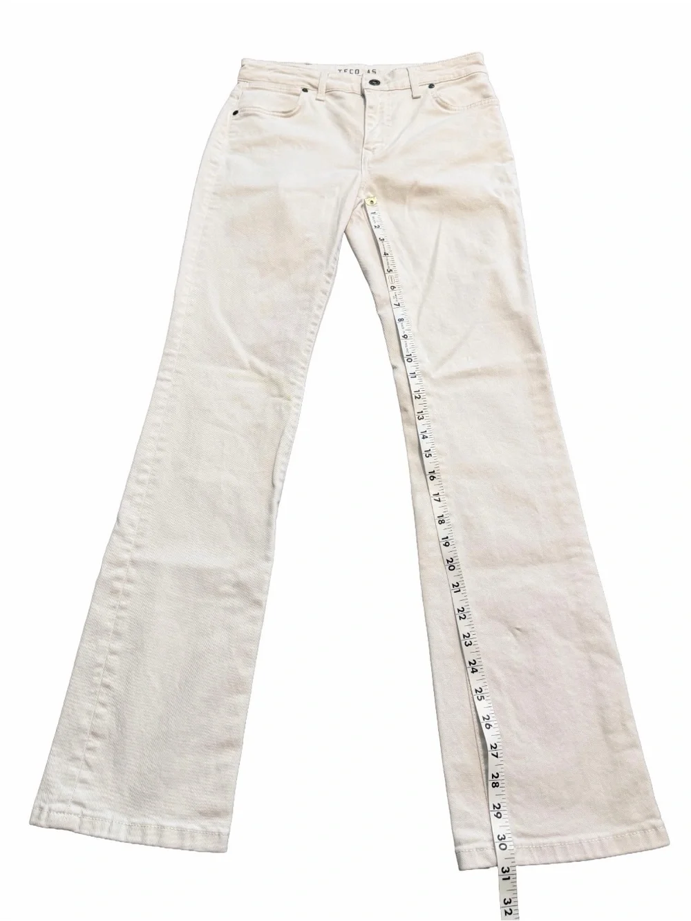 Tecovas Jeans Womens 25 White Straight Leg Western Cowgirl Rodeo High Rise Rider
